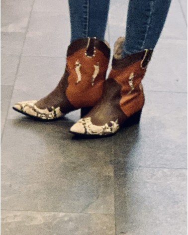 bruine cowboy boots