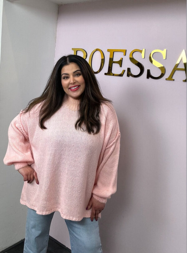 Plus size Oversized gebreide trui - Afbeelding 3