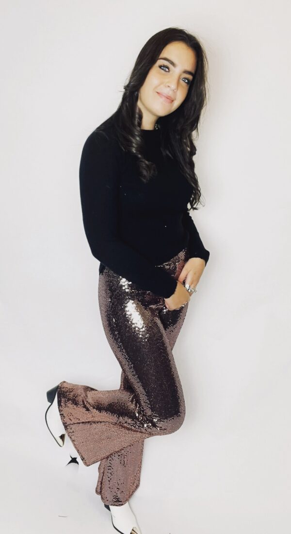 Sequin flair pants