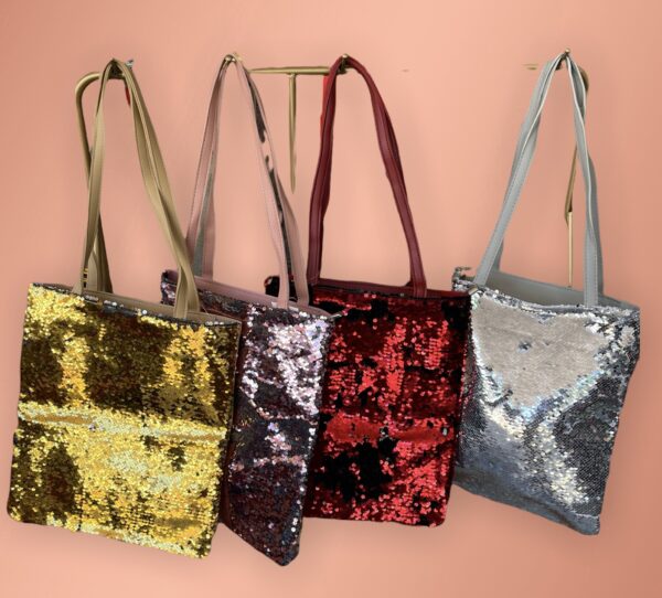 Canvas tas glitter