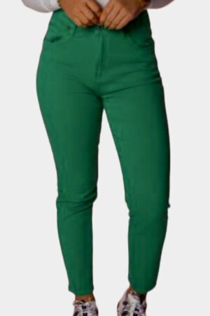 Groen high waist skinny stretch pants